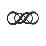 Double Infinity Large Temporary Tattoo Pack - 3 Tattoos Per Pack