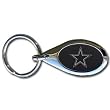 Dallas Cowboys Black Oval Key Chain - NFL Football Fan Shop Sports Team Merchandise