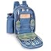 Outdoor Living : Picnic Time Capri Insulated Picnic Backpack For 2 (Cornflower/ Blue Horizon)