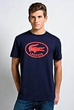 Short Sleeve Distressed Jersey Graphic T-shirt with Circular Logo