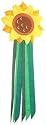 2D Windtails Sunny Flower 16" X 16" w/ 26" Tails