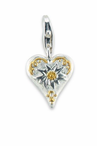 Alraune Damen-Charm Herz Edelweiss Silber 103781 Preisvergleich