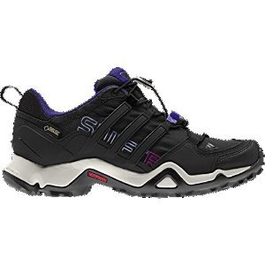 adidas Outdoor Terrex Swift R GTX Hiking Shoe - Women's Black/Blast Purple 9.5