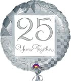 Review Anagram  / Wedding and Anniversary Balloons | 25th Silver Anniversary Foil