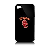 NCAA USC Trojans Varsity Jacket Hardshell Case for Apple iPhone 4, Black