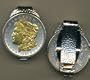 1921 Morgan Silver Dollar Two Tone U.S. Coin Spring Loaded Money Clip