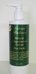 Progesterone Plus Herbs - Soy-Free & Paraben-Free Creme - Fragrance Free/Unscented 8 oz. Pump Bottle