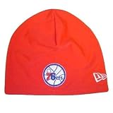 NBA SKULLY SKULL BEANIE HAT CAP PHILADELPHIA 76ERS RED