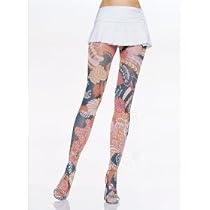 Opaque Multicolor Bohemian Prints Tights
