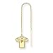 14K Atlanta Falcons Jersey Threader Earrings