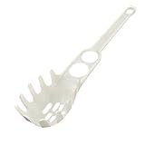 uxcell パスタサーバー　スパゲッティサーバー　キッチンツール　ホワイト　プラスティック製　ハンドル