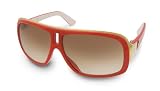 DRAGON GG 720-1416 RED IVORY SPLIT FRAME BRONZE GRADIENT LENS PLASTIC SUNGLASSES
