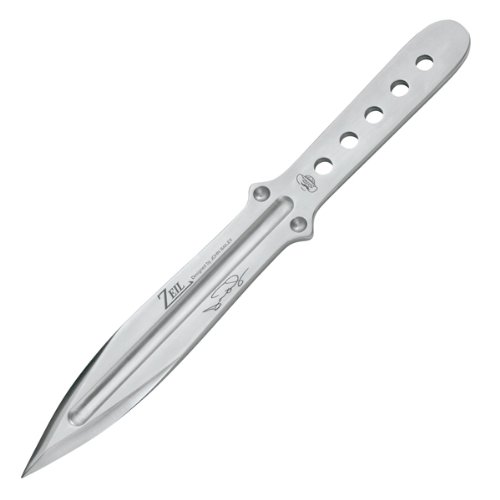 Bailey Zeil Throwing Knife, Stainless Steel, Leather Pouch