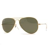 Ray-Ban Mens RB3025 Aviator Large Metal Sunglasses