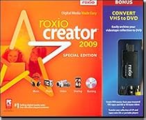 Roxio Creator 2009 Special Edition with VHS to DVD Adapter