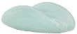 Recycled Art Glass White Yoga Plate 12.5"L