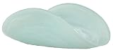 Recycled Art Glass White Yoga Plate 12.5"L