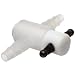 Nalgene 6460-0002 Polypropylene 2-Way Stopcock With PTFE TFE Plug,  1/4 - 5/16 Inch I.D.  Autoclavable, 2mm bore