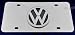 Volkswagen VW logo on Stainless Steel license Plate