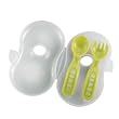 Beaba Ergonomic Cutlery and Case in Green
