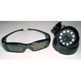Rechargeable 3D Glasses (6) Kit for Mitsubishi or Samsung DLP , Optoma 3D-XL 3D box,Viewsonic VP3D1 3d box, Moome EXTV3 Box, Nvidia Quadro Cards, X3D, I/O, ED etc black 3D Gaming dongle etc