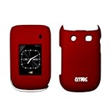 EMPIRE Red Rubberized Snap-On Cover Case for Blackberry Style 9670