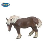 Papo - 51078 - Animaux - Cheval De Trait Brun