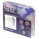 BAU60313 - DC/DVD Case, Plastic, 5/Pk, Blue