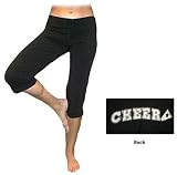 Tia's Womens Cheer Low Rise Capri Pants