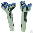 Chrome Harley FXST Style Handlebar Risers - Frontiercycle (Free U.S. Shipping)