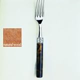 Sabre Saddle Natural Wood Dessert Spoon - 7 1/2 in./SADDLE8MB