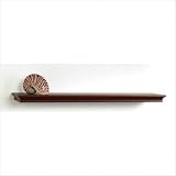 bracketless shelving-Wide Kingston Bracketless Shelf in Mahogany  Free Shipping