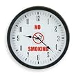 Dakota Designs 2CHY1 Clock, Rnd, Analog, No Smoke, 14 3/8 In, Blk