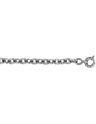 CleverEves 18Kt White Gold Oval Link 10mm Bracelet