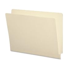 Smead End Tab File Folders, Letter Size, Straight Cut, Reinforced Tab, 11 Point, Manila, 100 Per Box (24110)