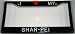 Black Plastic I Love My Shar-Pei License Plate Frame