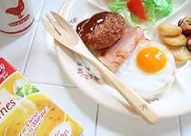 マニー ローズ ウッド焼印カトラリー ブランチフォーク