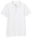 Dockers Boys 8-20 Short Sleeve Pique Polo- School Uniform,White,Large