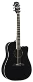 Alvarez Artist Series AD60CEBK Dreadnought Acoustic - Electric Guitar, Black/Gloss Finish
