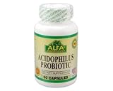 Alfa Vitamins Acidophilus Probiotics 300 mg 60 caps Fortify Intestinal Flora