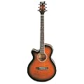 Ashton Sl29ceq Slim Line Electro Acoustic Guitar Sunburst Left Handed