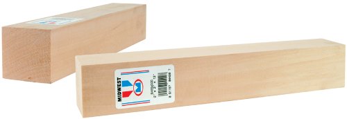 Midwest Products 4429 Micro-Cut Quality Basswood Block Bundle, 1 by 3 by 12-Inch