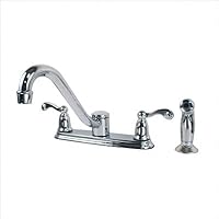 Murfield Two-Handle Kitchen Faucet with Side Spray in Chrome