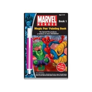 MARVEL Heroes Magic Pen Painting Book 1 by Lee Publications