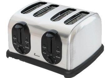 XL 4 Scheiben Toaster EDELSTAHL LANGSCHLITZ 1750W 