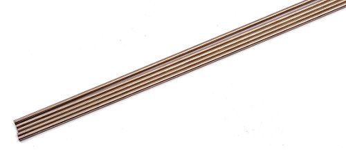 Texas Knifemakers SupplyFive Pack of 12 Nickle-Silver Knife Handle Rods - Assorted Diameters