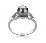 Jessica Black 6-7mm AA Freshwater Sterling Silver Pearl Ring