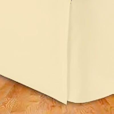 King Size Tailored Pleated Bed Skirt (Creme)