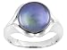 10MM ENHANCED BLACK CULTURED FRESHWATER PEARL STERLING SILVER RING