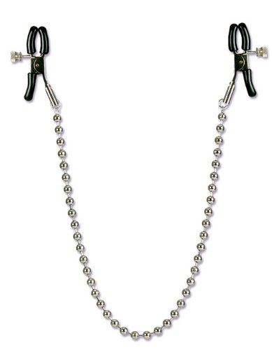 California Exotics Nipple Clamps, Silver Beaded